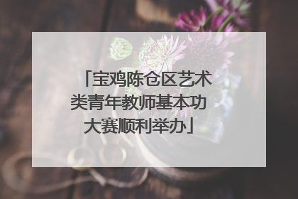 宝鸡陈仓区艺术类青年教师基本功大赛顺利举办