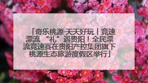 奇乐桃源·天天好玩丨竞速漂流 “礼”遇贵阳！全民漂流竞速赛在贵阳产控集团旗下桃源生态旅游度假区举行