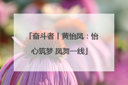 奋斗者丨黄怡凤：怡心筑梦 凤舞一线