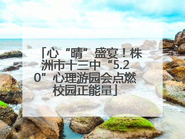心“晴”盛宴！株洲市十三中“5.20”心理游园会点燃校园正能量