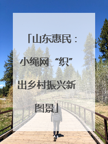 山东惠民：小绳网“织”出乡村振兴新图景