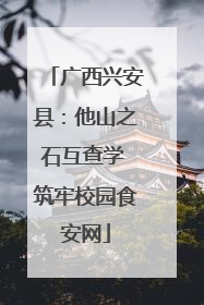 广西兴安县：他山之石互查学 筑牢校园食安网