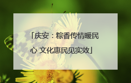 庆安：粽香传情暖民心 文化惠民见实效