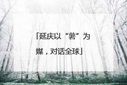 延庆以“薯”为媒，对话全球