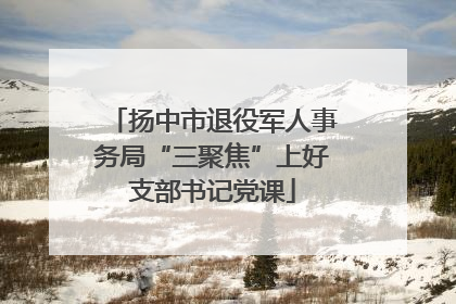 扬中市退役军人事务局“三聚焦”上好支部书记党课