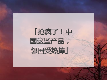 抢疯了！中国这些产品，邻国受热捧