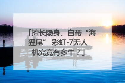 擅长隐身、自带“海狸尾” 彩虹-7无人机究竟有多牛？