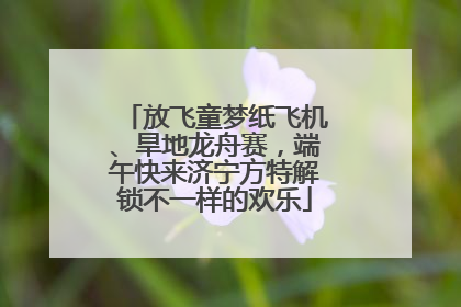放飞童梦纸飞机、旱地龙舟赛，端午快来济宁方特解锁不一样的欢乐