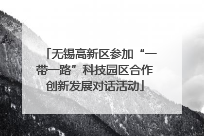 无锡高新区参加“一带一路”科技园区合作创新发展对话活动