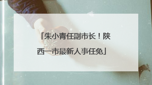 朱小青任副市长！陕西一市最新人事任免