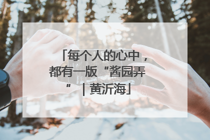 每个人的心中，都有一版“酱园弄”｜黄沂海