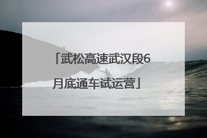 武松高速武汉段6月底通车试运营