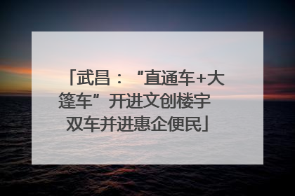 武昌：“直通车+大篷车”开进文创楼宇 双车并进惠企便民