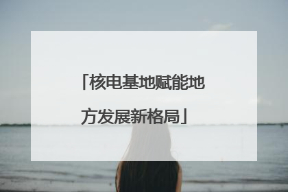 核电基地赋能地方发展新格局