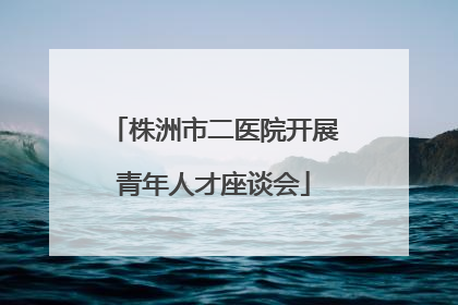 株洲市二医院开展青年人才座谈会