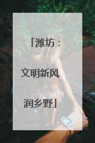 潍坊：文明新风润乡野