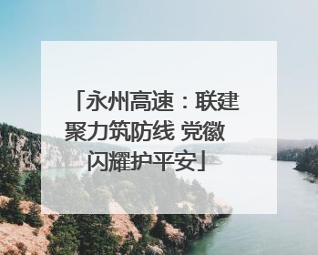 永州高速：联建聚力筑防线 党徽闪耀护平安