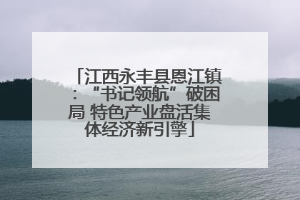 江西永丰县恩江镇：“书记领航”破困局 特色产业盘活集体经济新引擎