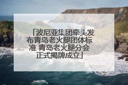 波尼亚集团牵头发布青岛老火腿团体标准 青岛老火腿分会正式揭牌成立