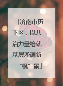 济南市历下区：以共治力量绘就基层矛调新“枫”景