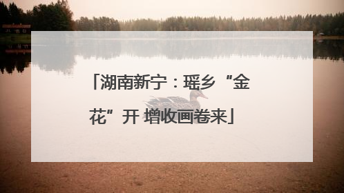 湖南新宁：瑶乡“金花”开 增收画卷来