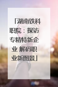 湖南铁科职院：探访专精特新企业 解码职业新图景