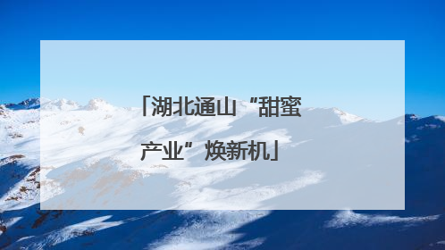湖北通山“甜蜜产业”焕新机