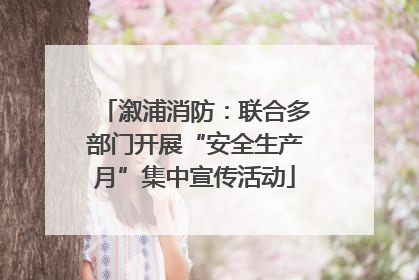 溆浦消防：联合多部门开展“安全生产月”集中宣传活动