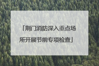 荆门消防深入重点场所开展节前专项检查