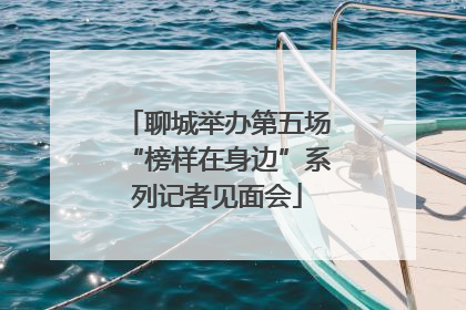 聊城举办第五场“榜样在身边”系列记者见面会