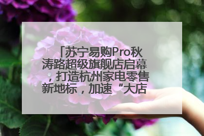 苏宁易购Pro秋涛路超级旗舰店启幕，打造杭州家电零售新地标，加速“大店攻略”全省布局