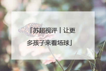 苏超视评︱让更多孩子来看场球