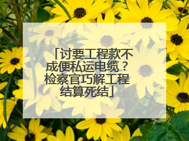 讨要工程款不成便私运电缆？检察官巧解工程结算死结