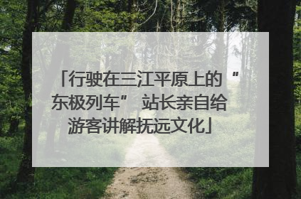 行驶在三江平原上的“东极列车” 站长亲自给游客讲解抚远文化