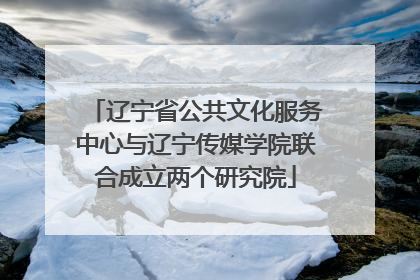 辽宁省公共文化服务中心与辽宁传媒学院联合成立两个研究院