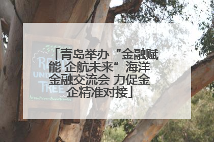 青岛举办“金融赋能 企航未来”海洋金融交流会 力促金企精准对接