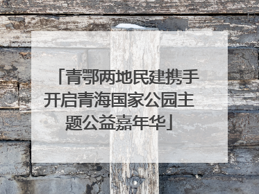 青鄂两地民建携手开启青海国家公园主题公益嘉年华