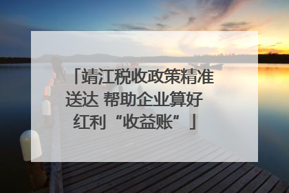 靖江税收政策精准送达 帮助企业算好红利“收益账”