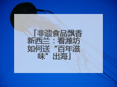 非遗食品飘香新西兰：看潍坊如何送“百年滋味”出海