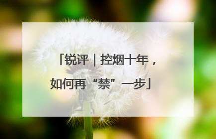 锐评｜控烟十年，如何再“禁”一步