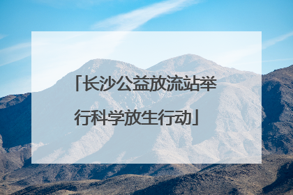 长沙公益放流站举行科学放生行动