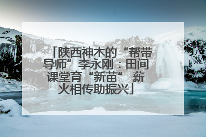 陕西神木的“帮带导师”李永刚：田间课堂育“新苗” 薪火相传助振兴