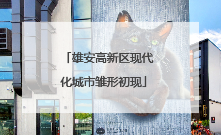 雄安高新区现代化城市雏形初现