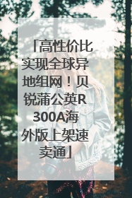 高性价比实现全球异地组网！贝锐蒲公英R300A海外版上架速卖通