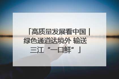 高质量发展看中国｜绿色通道达境外 输送三江“一口鲜”