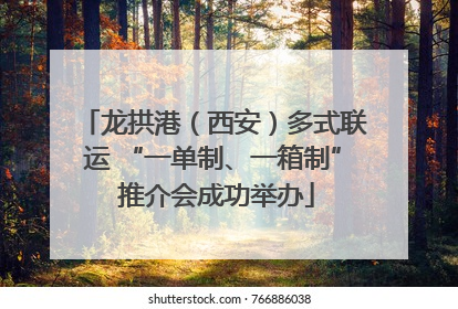 龙拱港（西安）多式联运 “一单制、一箱制” 推介会成功举办
