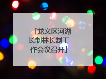 龙文区河湖长制林长制工作会议召开