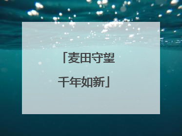 麦田守望 千年如新