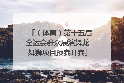 （体育）第十五届全运会群众展演舞龙舞狮项目预赛开赛