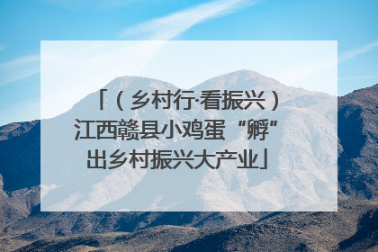 （乡村行·看振兴）江西赣县小鸡蛋“孵”出乡村振兴大产业